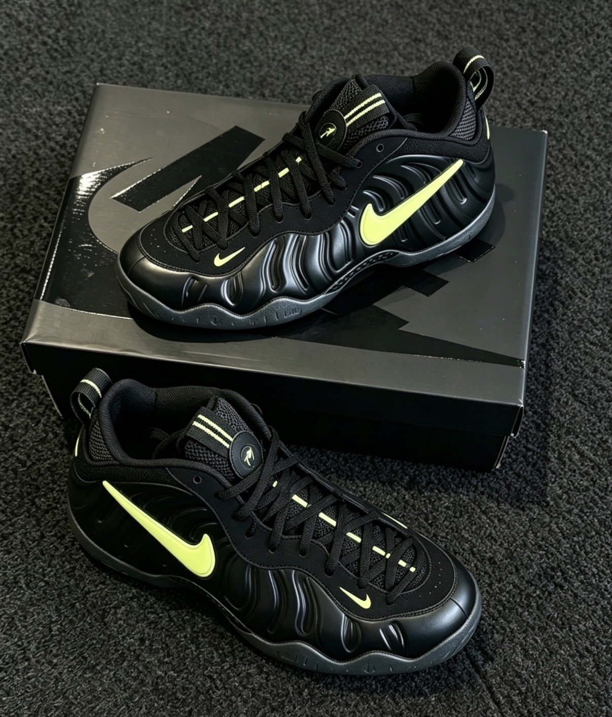 男鞋 NIKE AIR FOAMPOSITE PRO 黑黃 果凍底 緩震 太空鞋 運動鞋【HF0794-002】