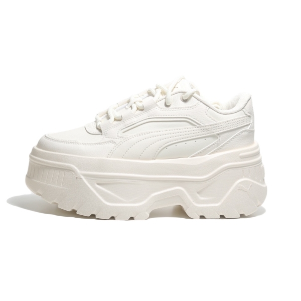 PUMA 休閒鞋 KARMEN X-TRA 奶茶 皮革 鬆糕鞋 厚底鞋 女 40036904