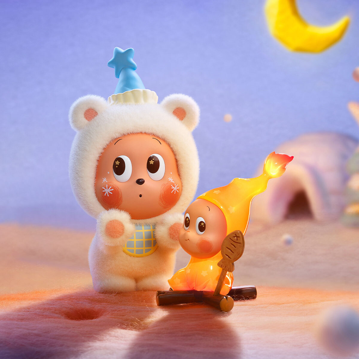POP MART 泡泡瑪特星星人 凍土午後的溫暖手辦