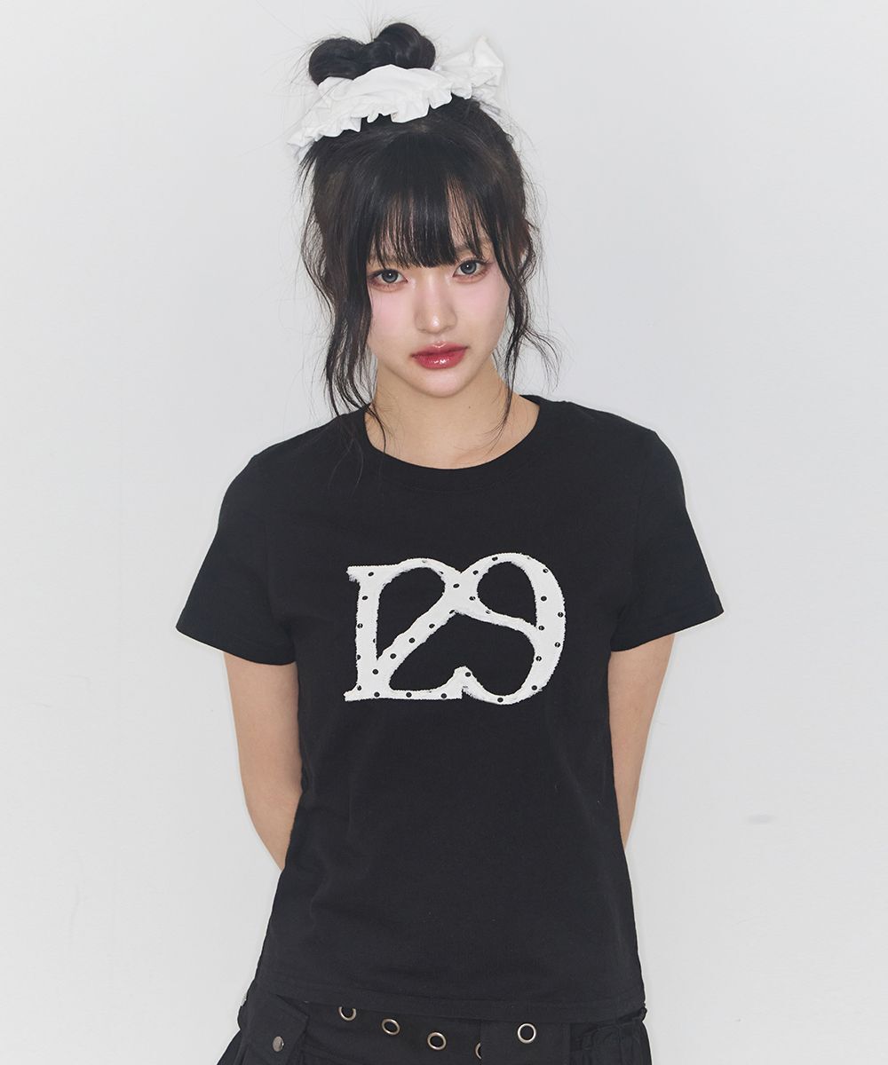 ILLIGO 129 Logo 貼片 T恤 黑點 25SMTOP39BD