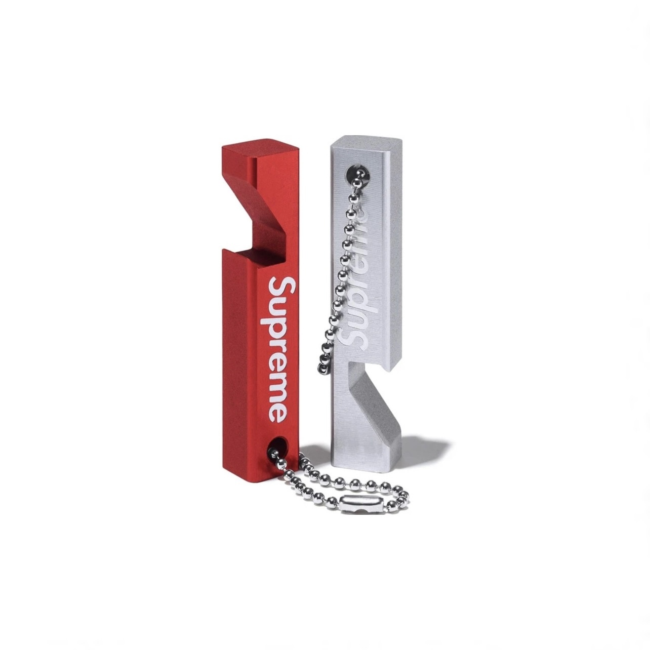 -(C05)-SUPREME X NISHIWAKI BOTTLE OPENER 開瓶器 吊飾 鑰匙圈 銀色/紅色 SS26A91