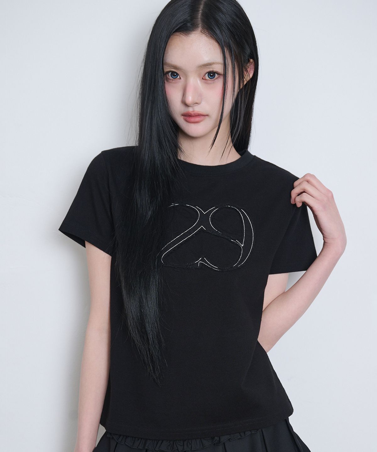 ILLIGO 129 Logo 徽章 T-Shirt 深黑 25SMTOP39DBK
