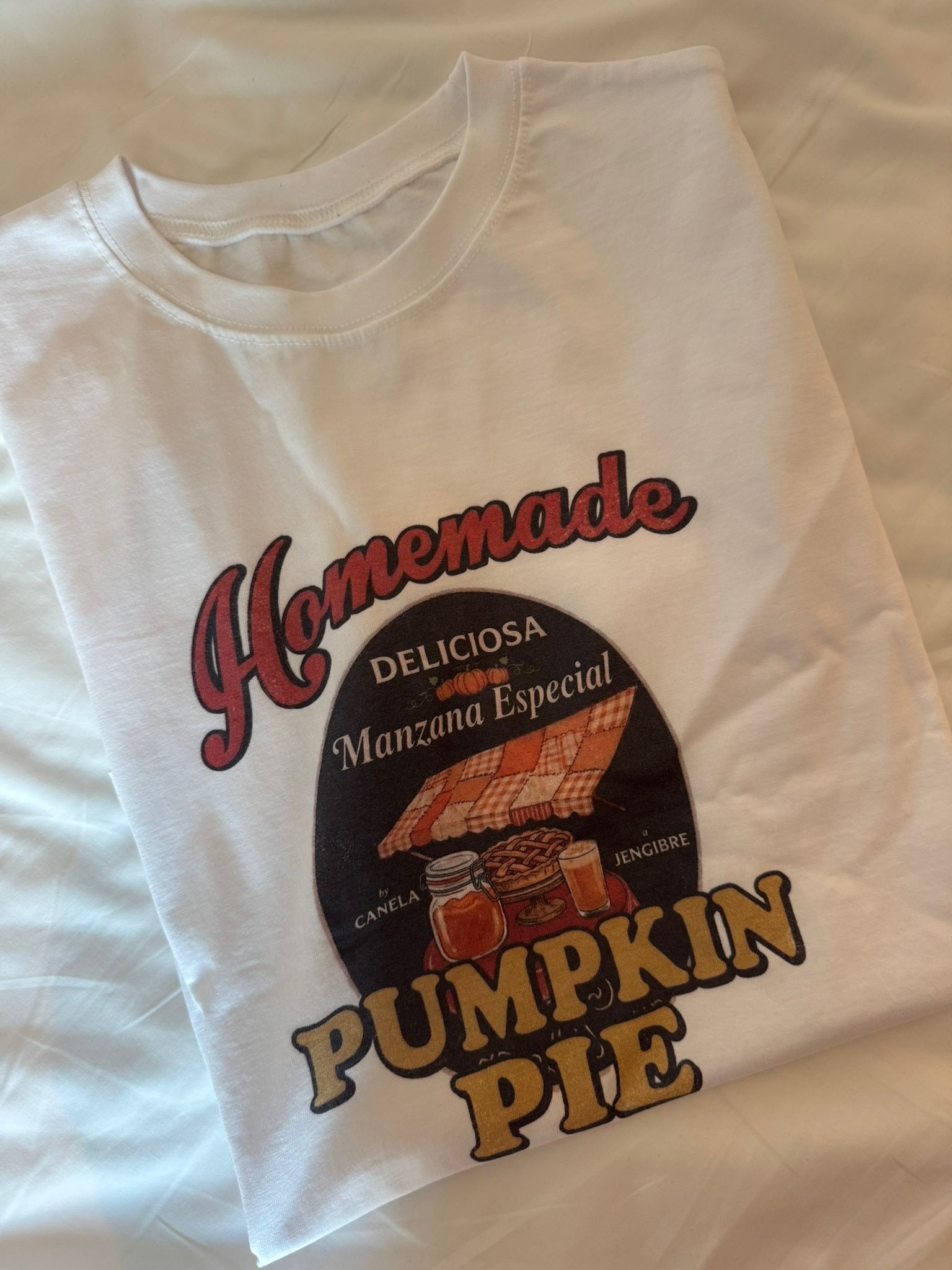 (7402) Homemade pumpkin pie tee