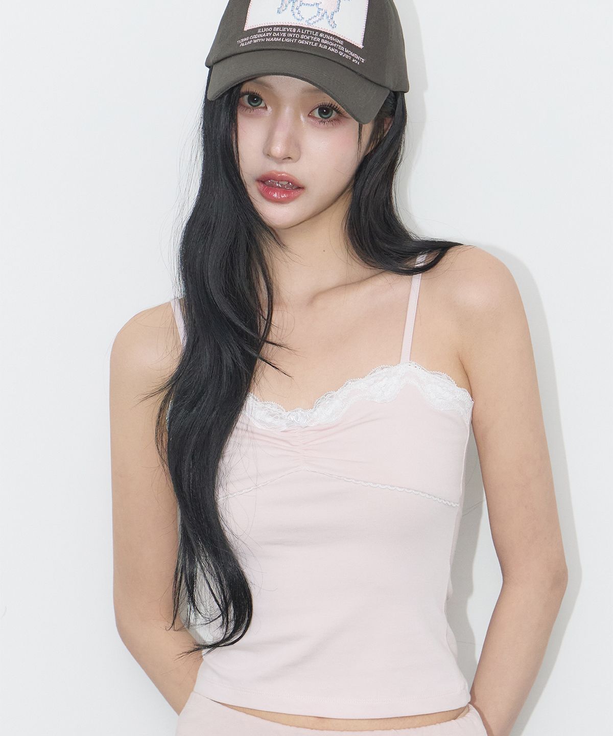 ILLIGO 玫瑰蕾絲無袖上衣 粉色 26SMTOP28PK