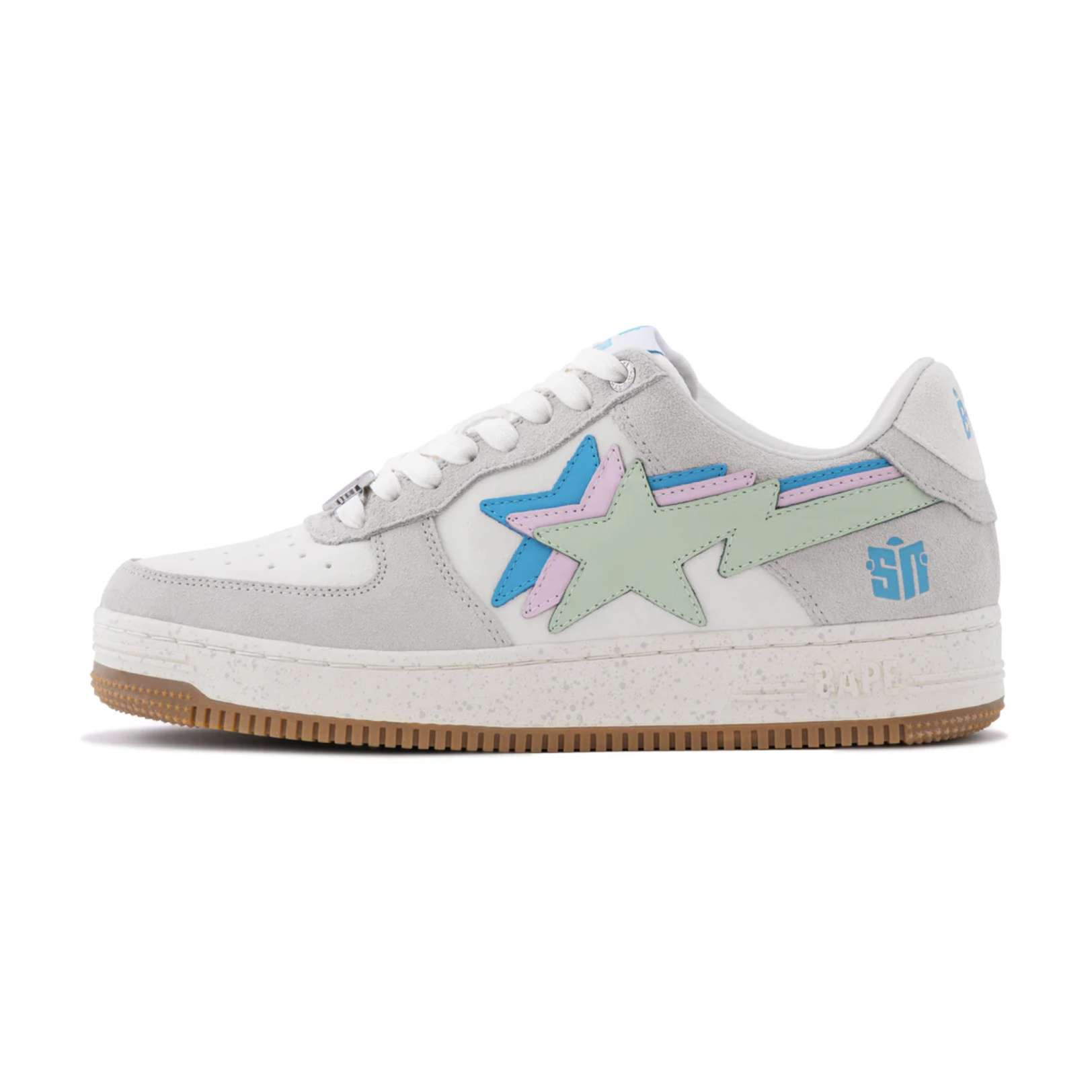 -(A11d)-A BATHING APE BAPE STA X SNEAKER NEWS M2 聯名款 流星 低筒 男鞋 白色-1J23191906