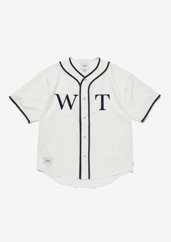 2026SS WTAPS LEAGUE / SS / COTTON. TWILL 刺繡 短袖 棒球衫 現貨 261TQDT-SHM06