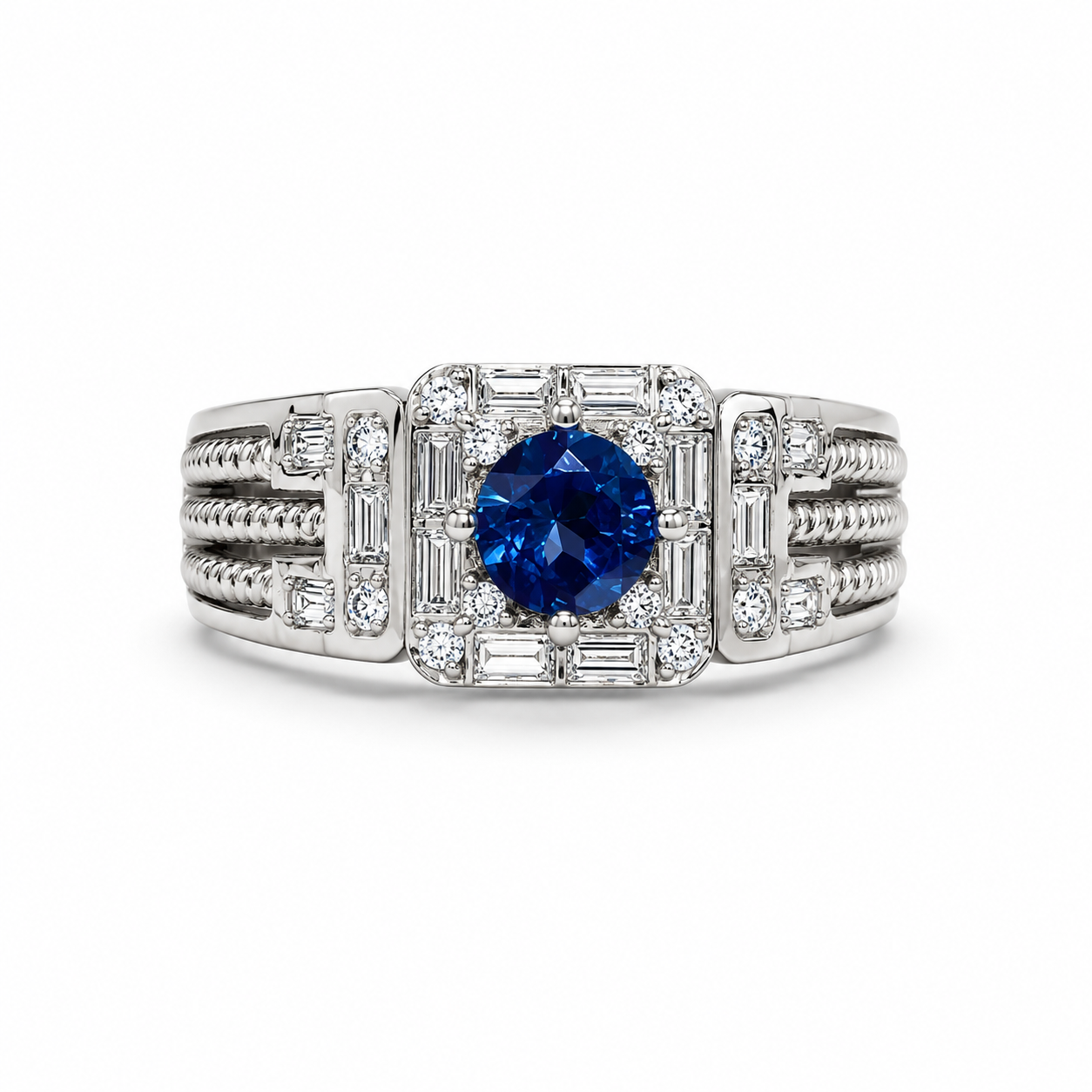 Deep Blue Elegance | London Blue Topaz Men’s Ring