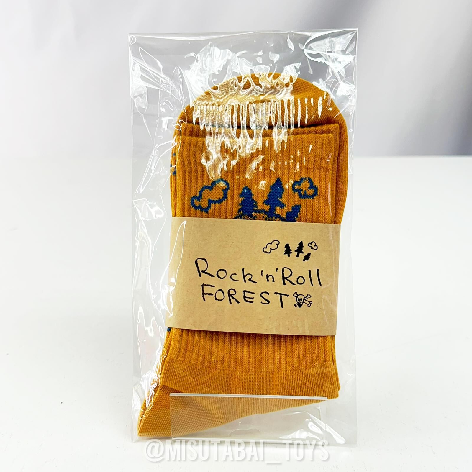 Yoshitomo Nara Socks "ROCK'n ROLL FOREST" (Earth Yellow)