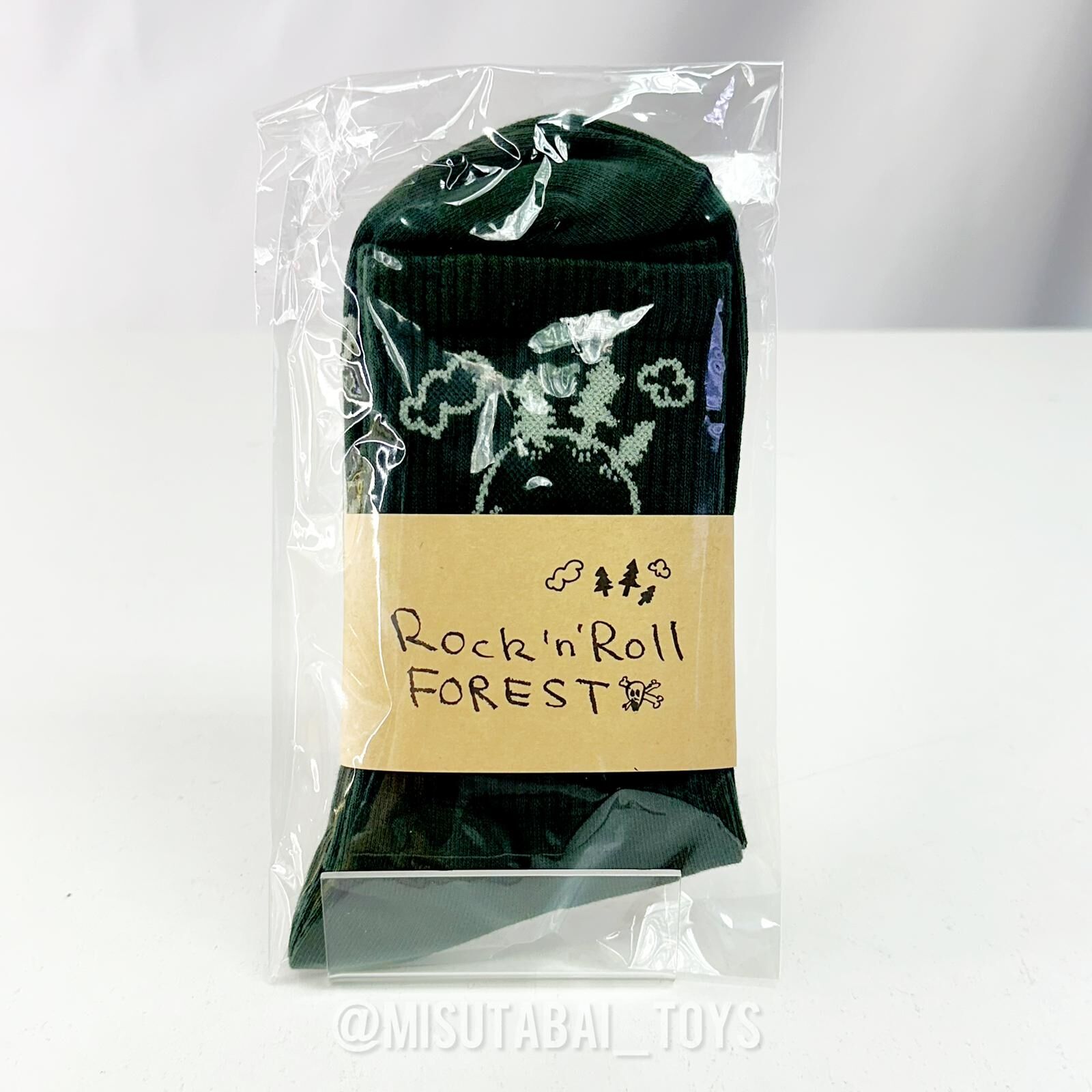 Yoshitomo Nara Socks "ROCK'n ROLL FOREST" (Moss Green)