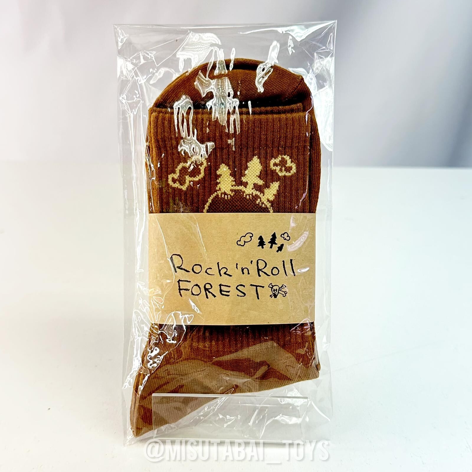 Yoshitomo Nara Socks "ROCK'n ROLL FOREST" (Brown)