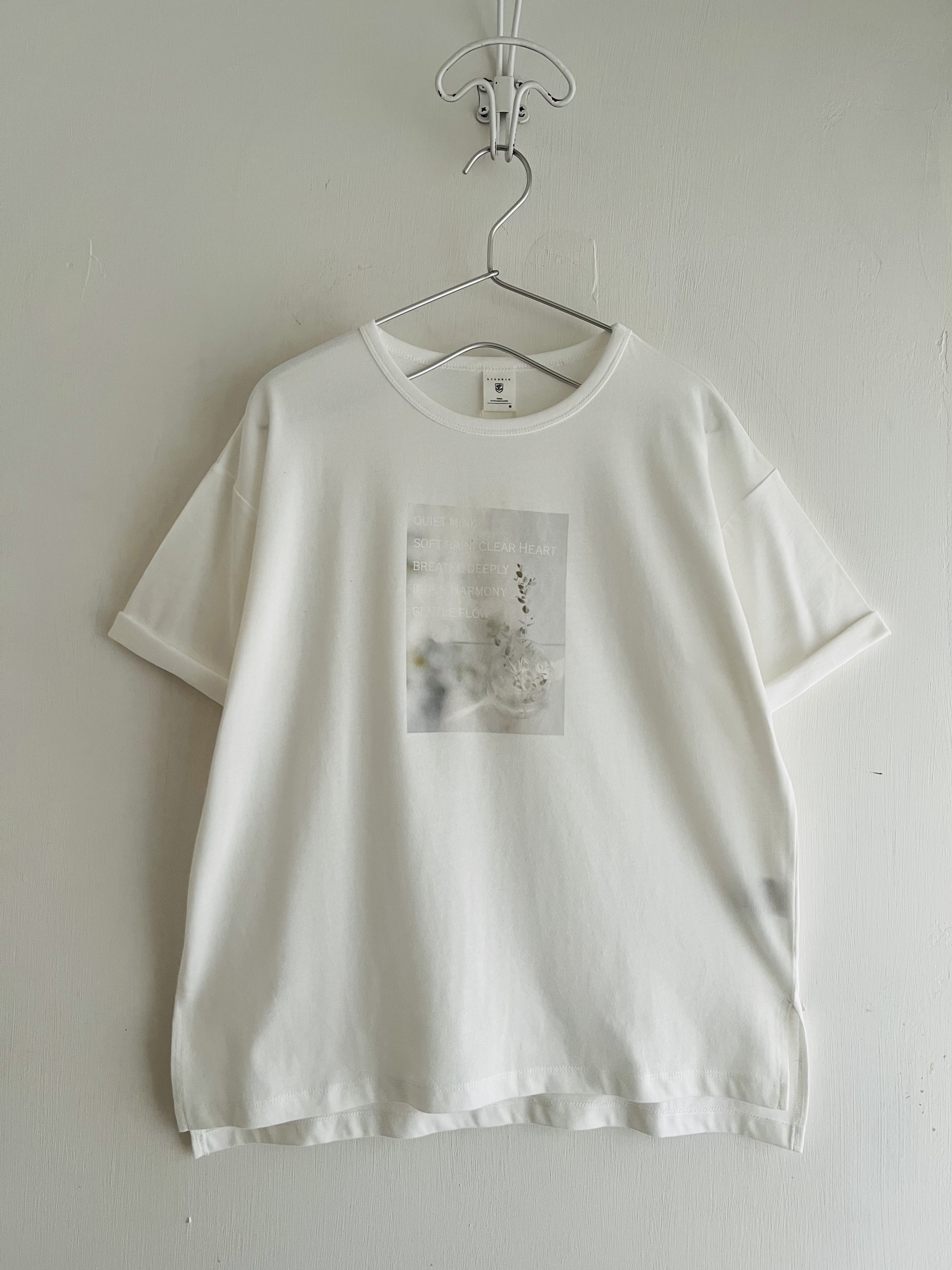 LILASIC米白色圓領top