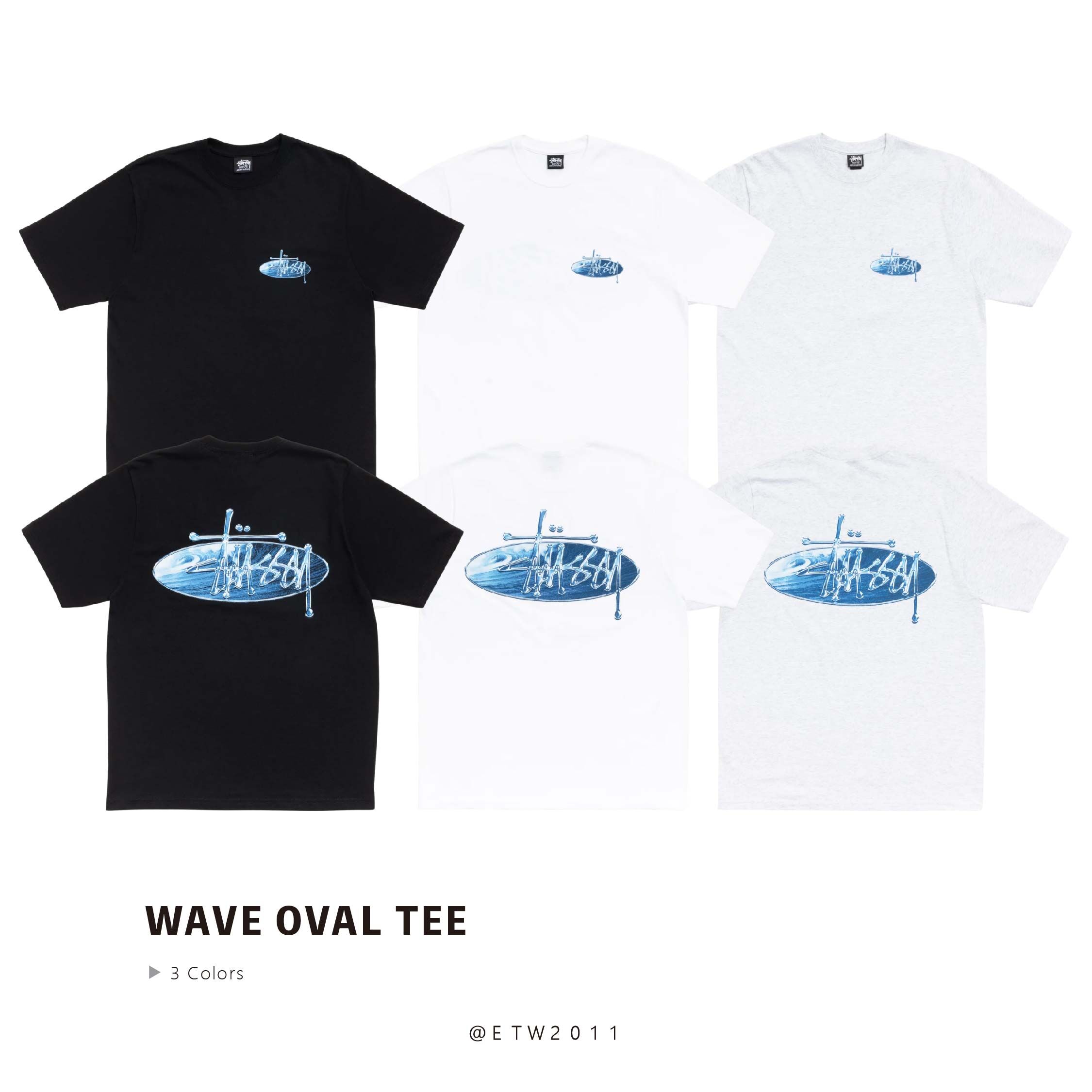 ☆ETW☆【EASY TO WEAR】Stussy 26SS WAVE OVAL TEE 字體 海浪 LOGO 短T 短袖 短TEE