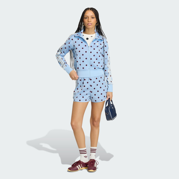Adidas 愛迪達 Sprinter Shorts KV1173 女 運動短褲 休閒短褲 水藍 亞版 復古 點點