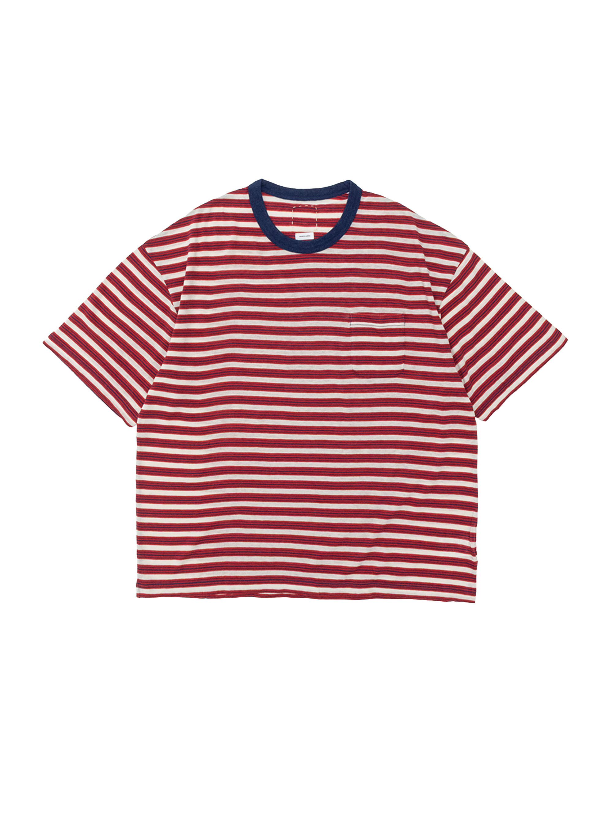 VISVIM MONDO BORDER TEE S/S (FINE WOOL)