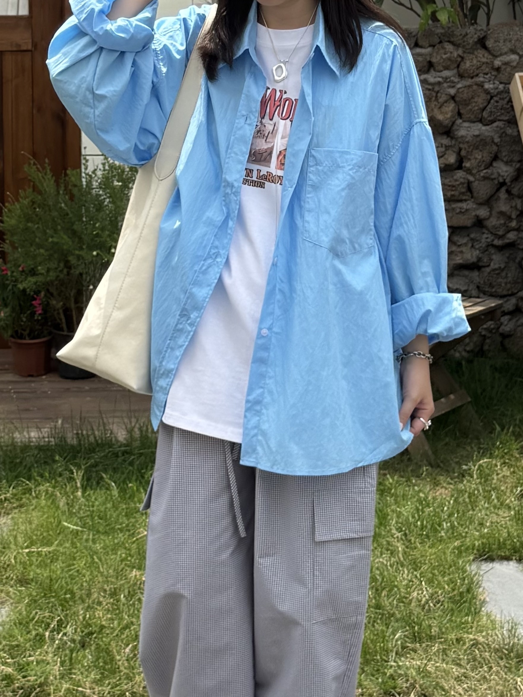 寬鬆大版襯衫