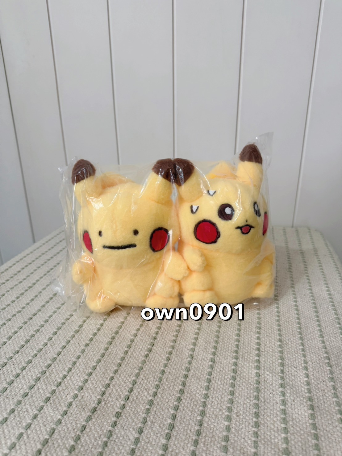 【OWN】Pokémon 寶可夢 韓國限定 百變怪 百變皮 皮卡丘 拉環 玩偶 兩隻一組 引線