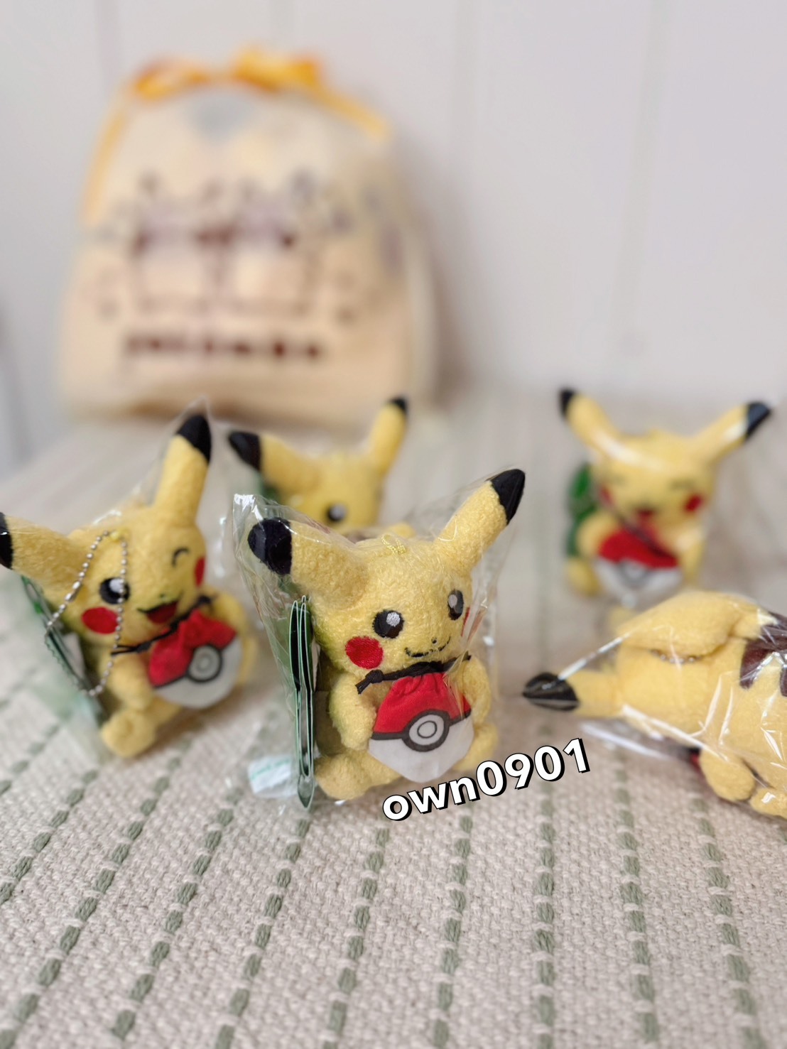 【OWN】Pokémon 寶可夢 韓國限定 Lucky 幸運吊飾 皮卡丘 幸運草 隨機