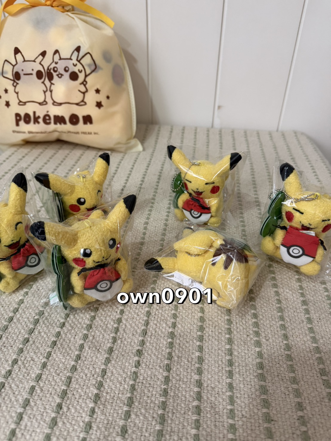 【OWN】Pokémon 寶可夢 韓國限定 Lucky 幸運吊飾 皮卡丘 幸運草 隨機