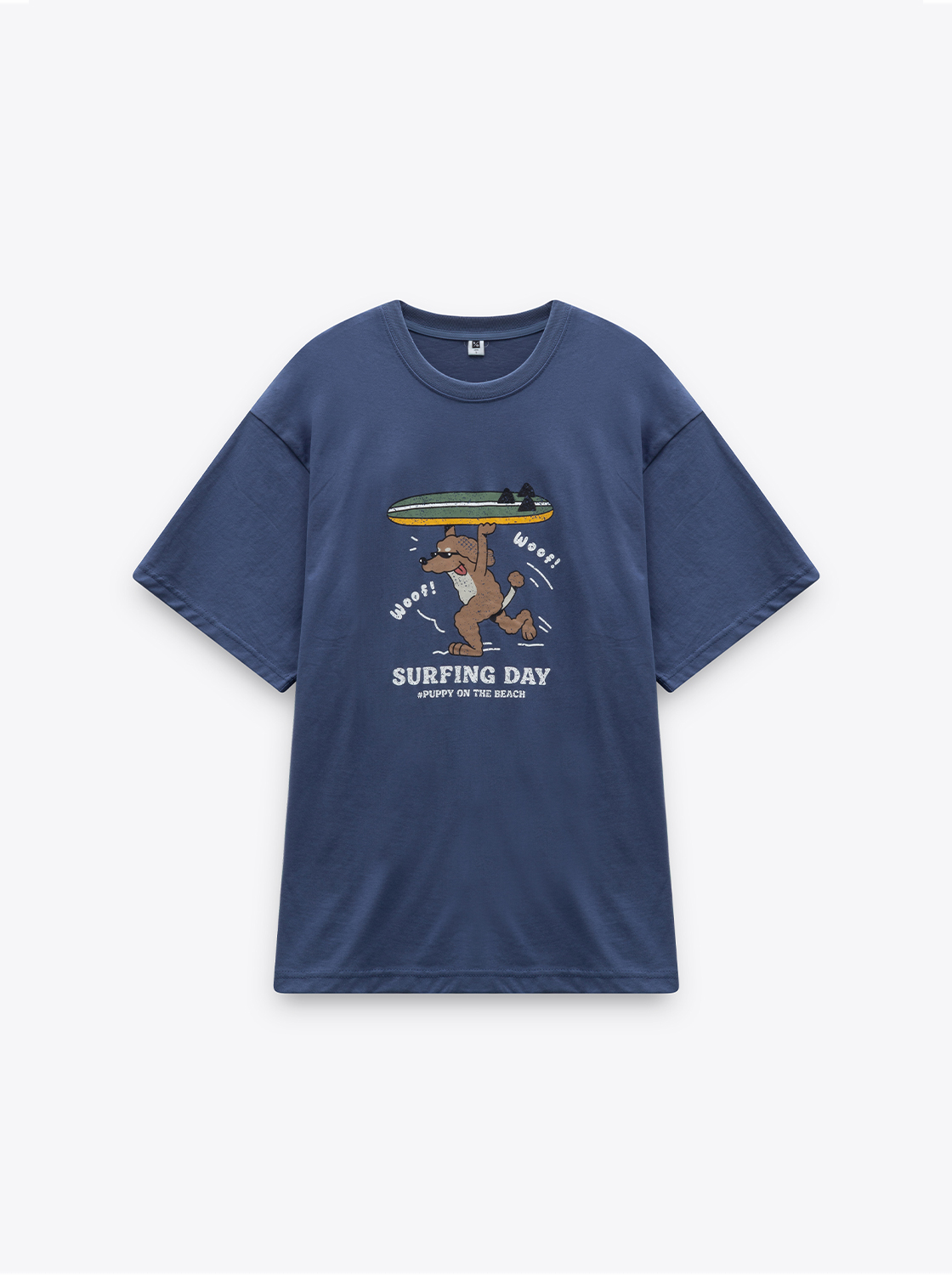 【3件999】【期間限定】衝浪捲毛狗印花TEE