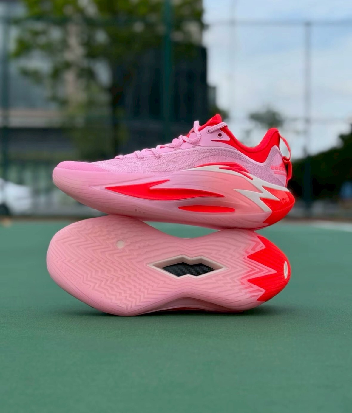 （連線代購商品）ANTA A-Shock 7 PRO Pink Flame 粉紅火焰 緩震回彈 耐磨 實戰 籃球鞋【112531126S-1】