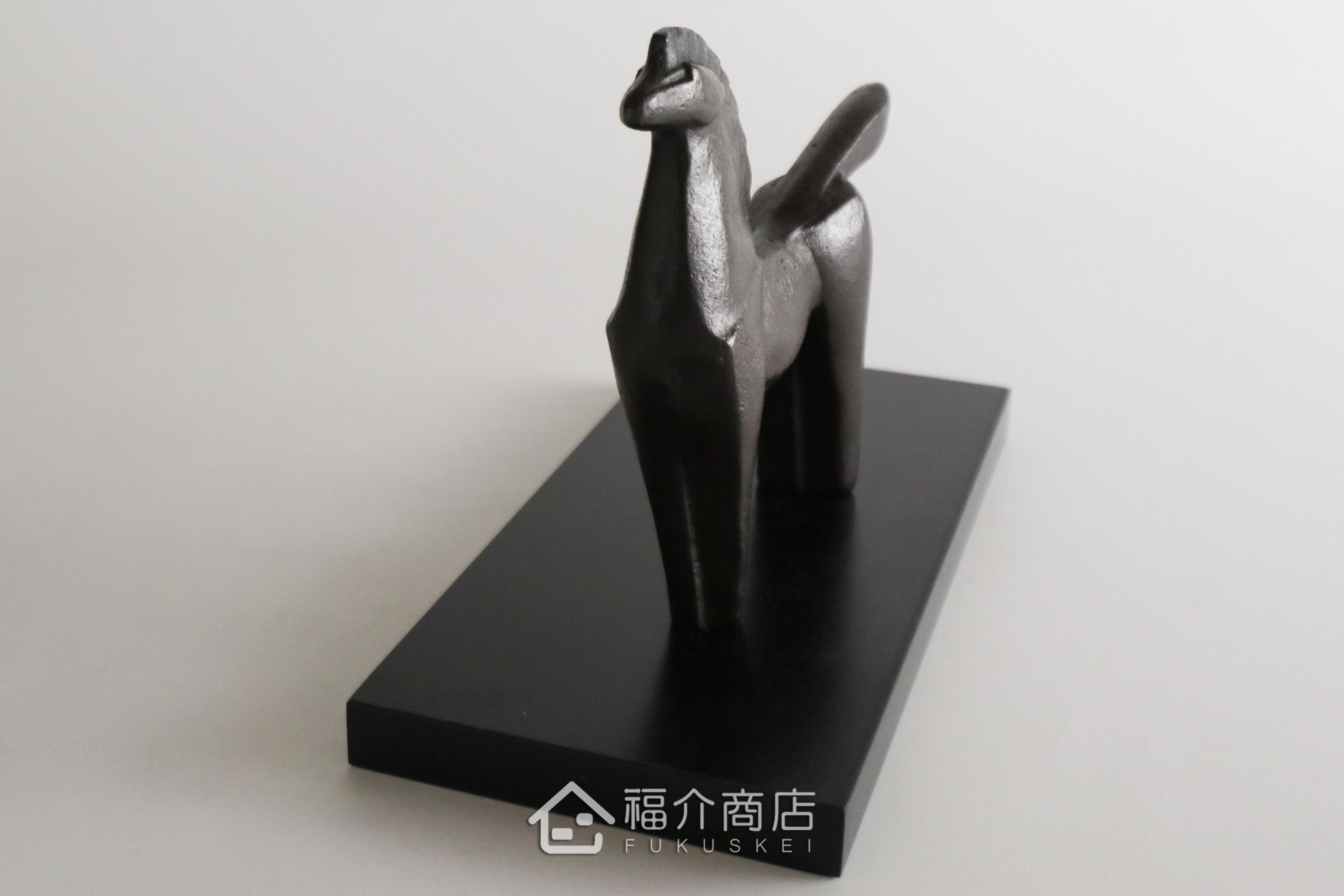 銅製十二生肖的馬造型開運置物