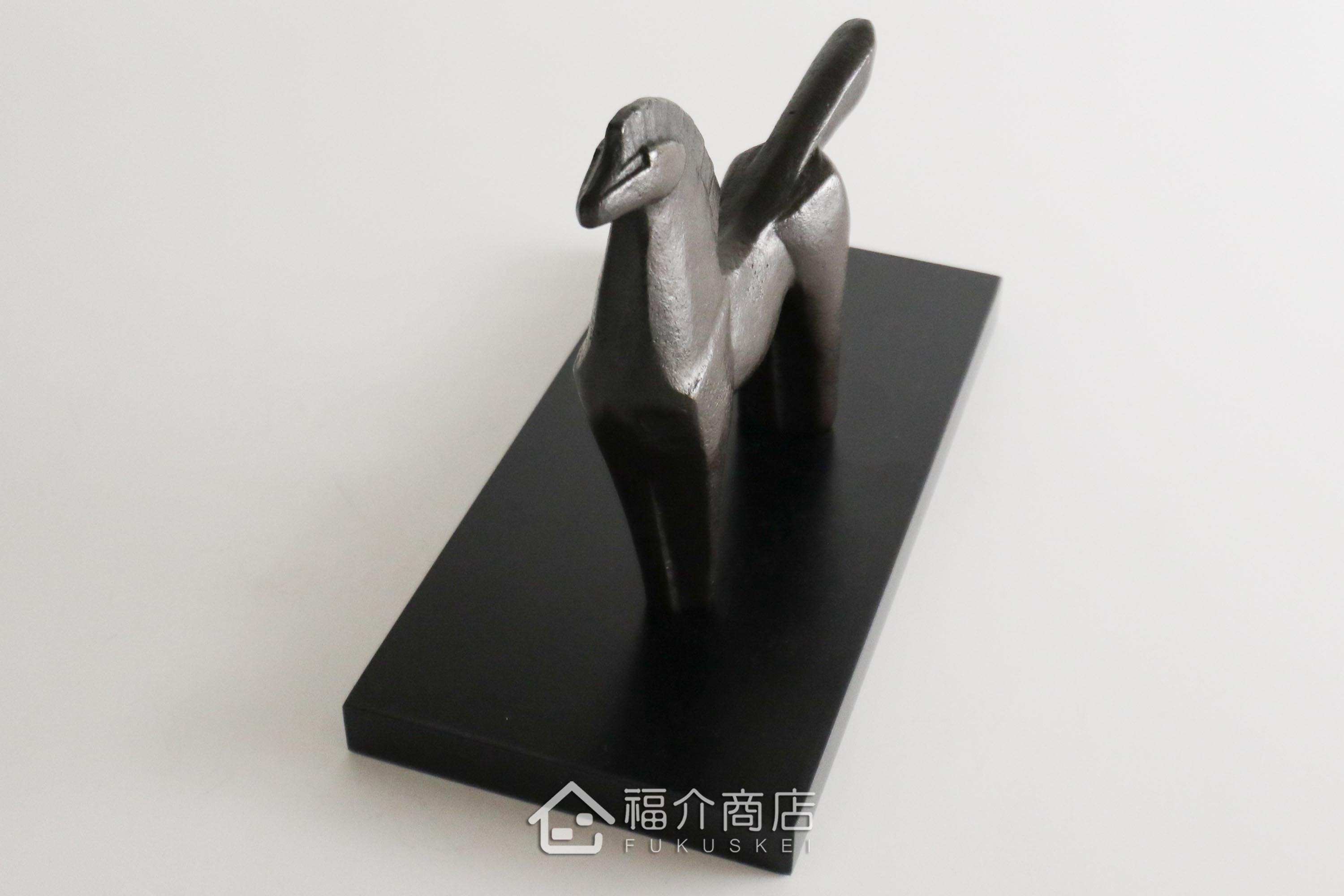 銅製十二生肖的馬造型開運置物