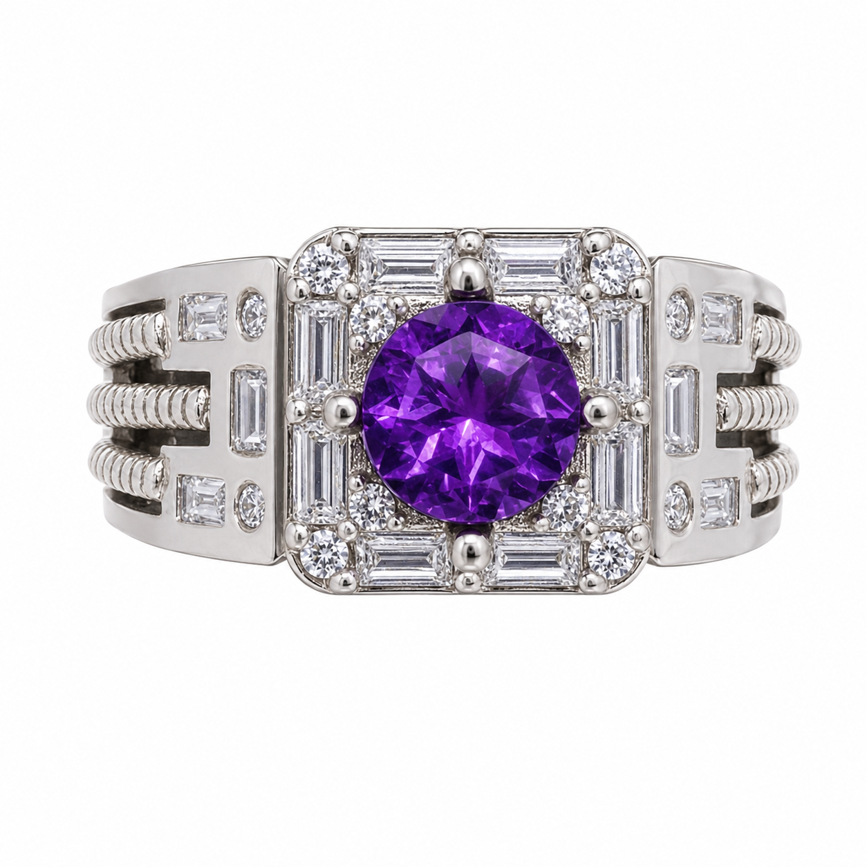 Royal Amethyst Aura | Amethyst Men’s Ring