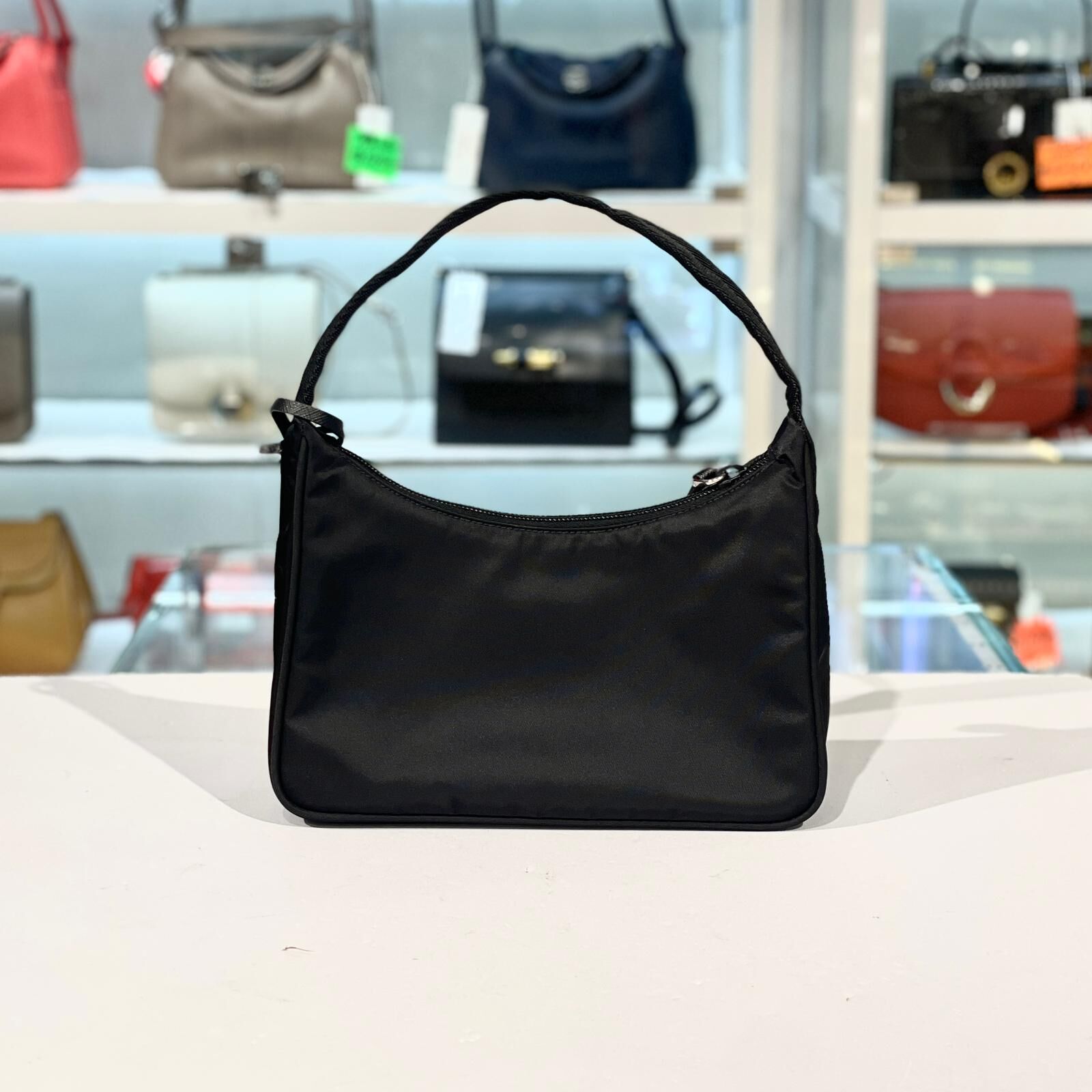 全新PRADA Hobo INE515 腋下包黑色尼龍黑扣 #BRAND NEW #香榭站正品