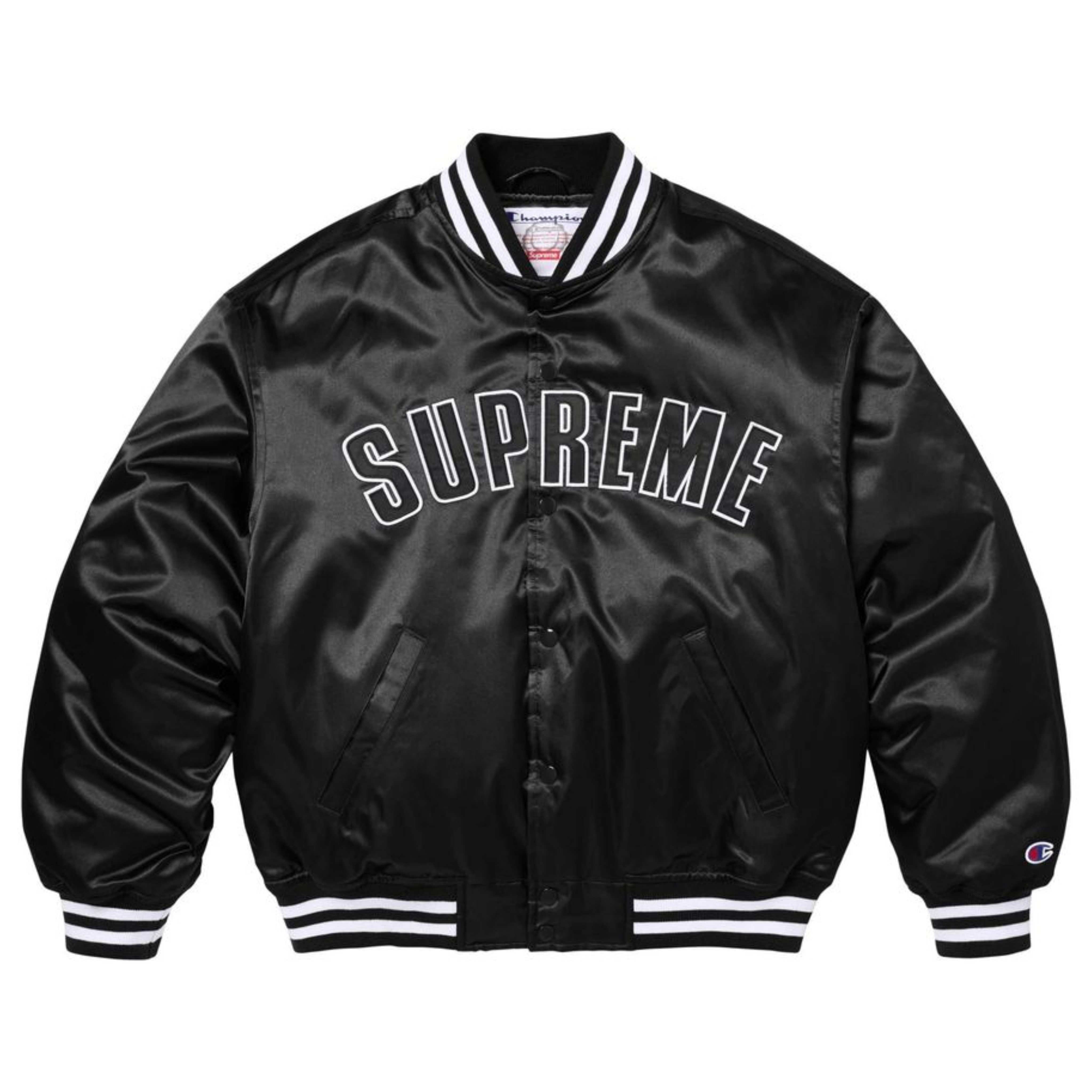 2026SS Supreme x Champion Satin Varsity Jacket 聯名 外套 夾克 現貨 SS26J105