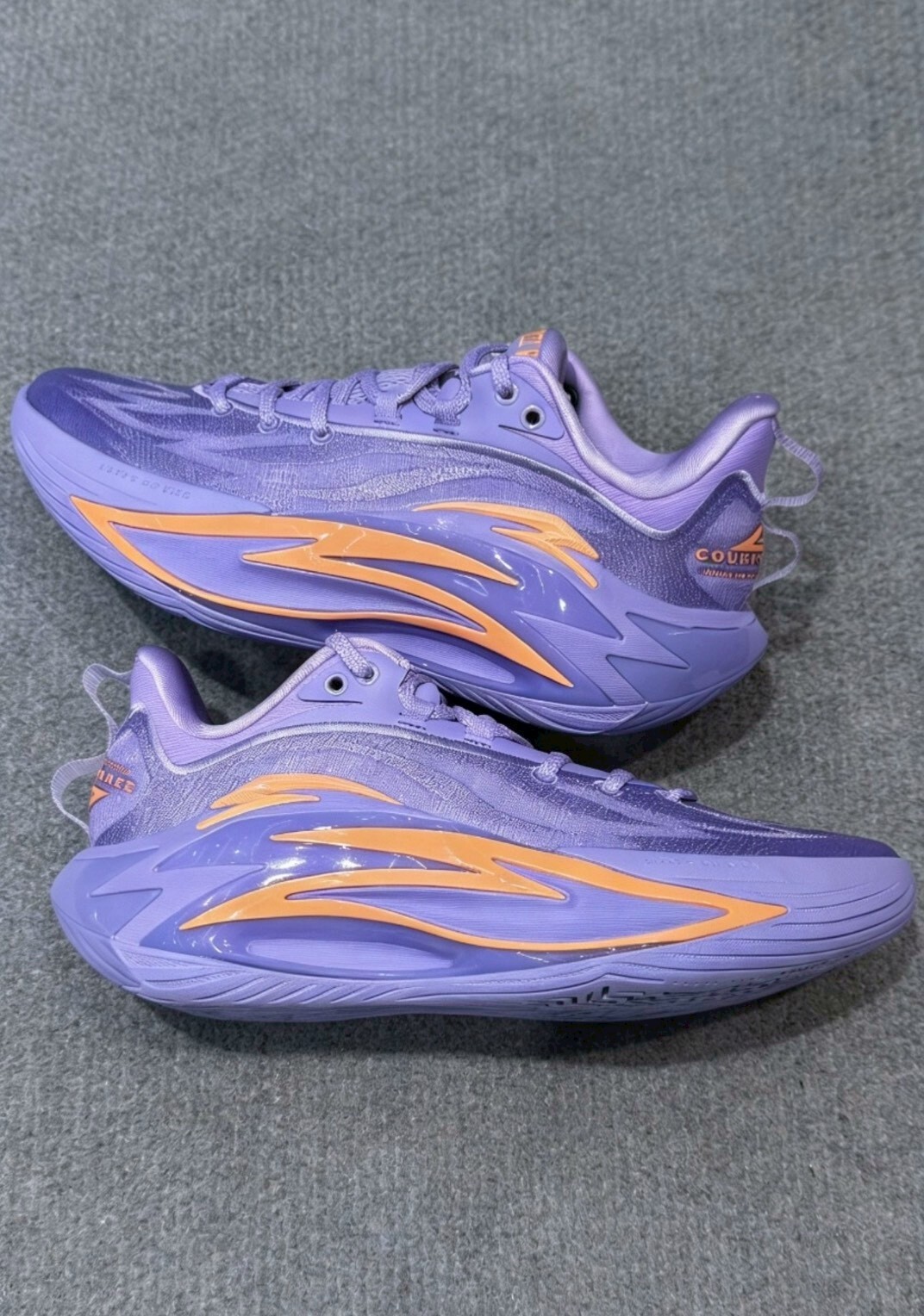 （連線代購商品）男鞋 ANTA A-SHOCK 7 PRO 紫色 緩震 回彈 耐磨 實戰 籃球鞋【112621616S-2】