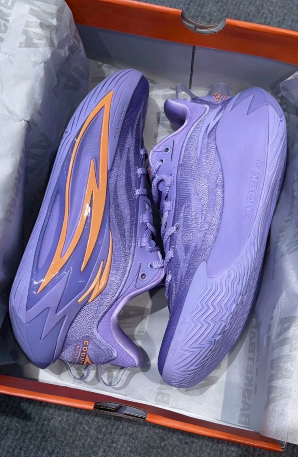 （連線代購商品）ANTA A-Shock 7 PRO 紫色 緩震回彈 耐磨 實戰 籃球鞋【112621616S-2】