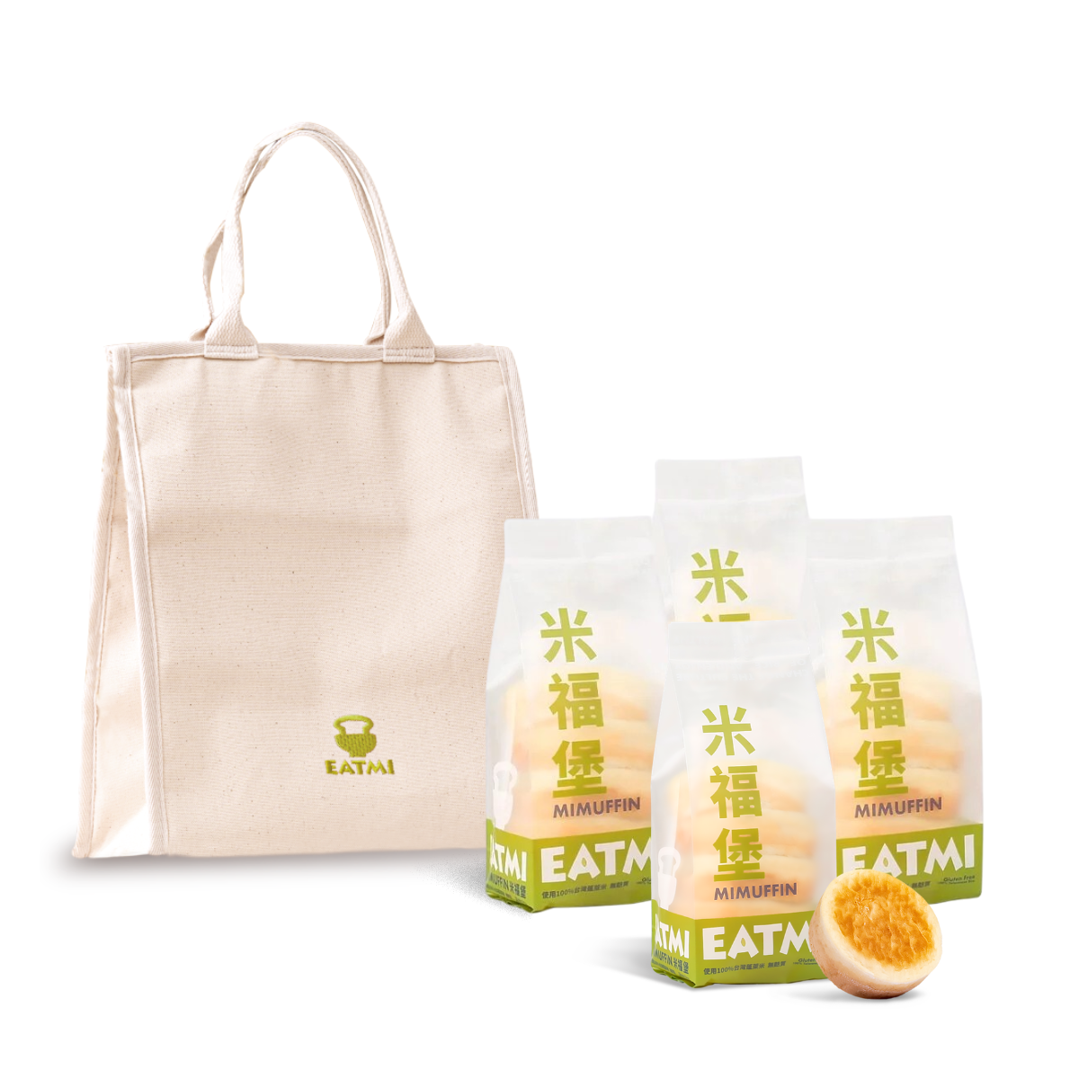 【輕盈福袋組】無麩質米福堡4袋組｜EATMI