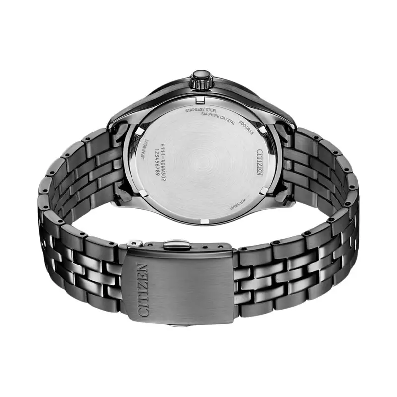 【CITIZEN 星辰】簡約 黑藍  超強夜光 光動能 不鏽鋼 手錶 BM7567-50L