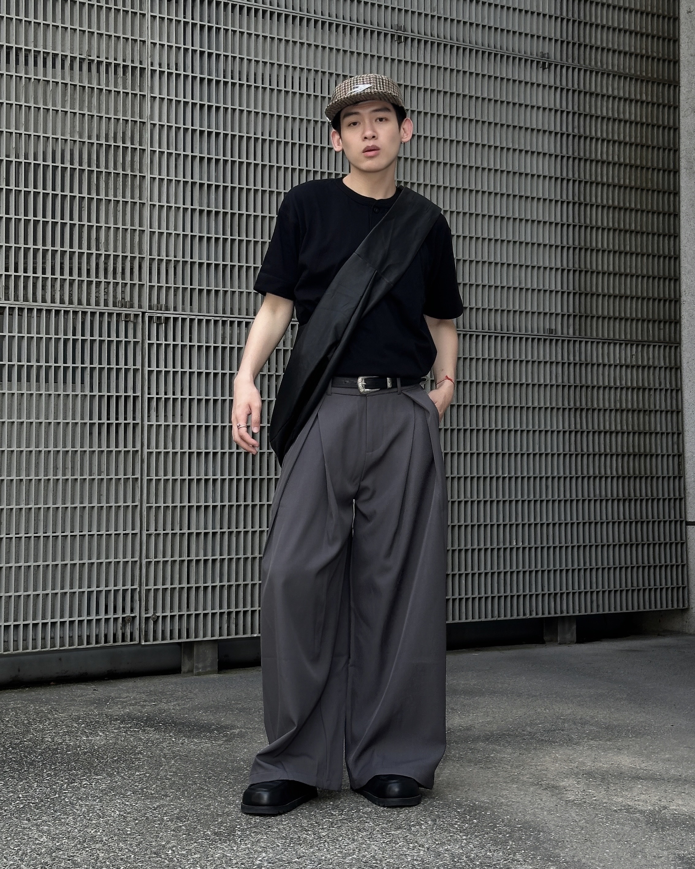 XIN SELECT 老錢 垂墜 雙摺 西裝褲 兩色