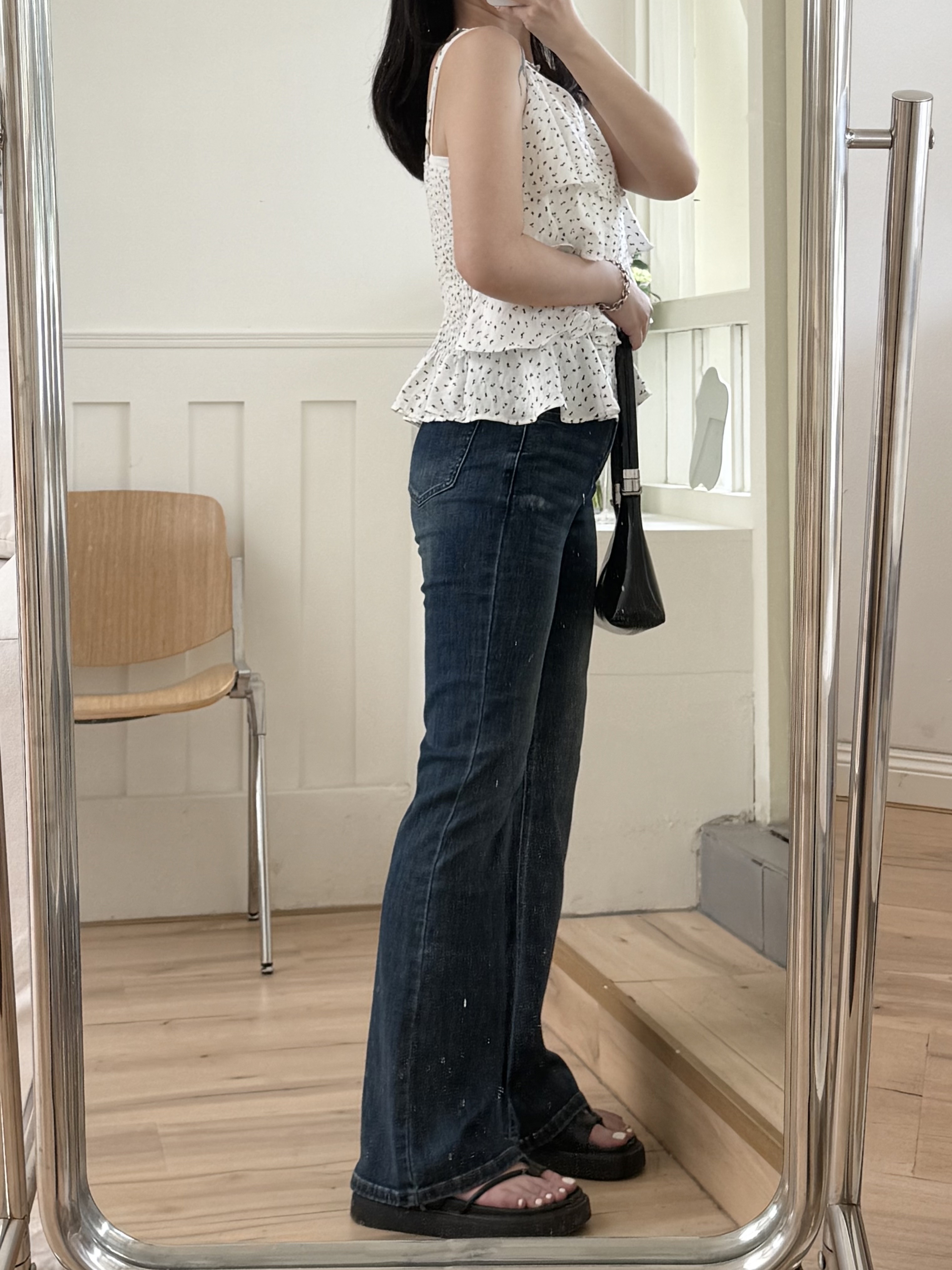 附繞脖小碎花夏日背心