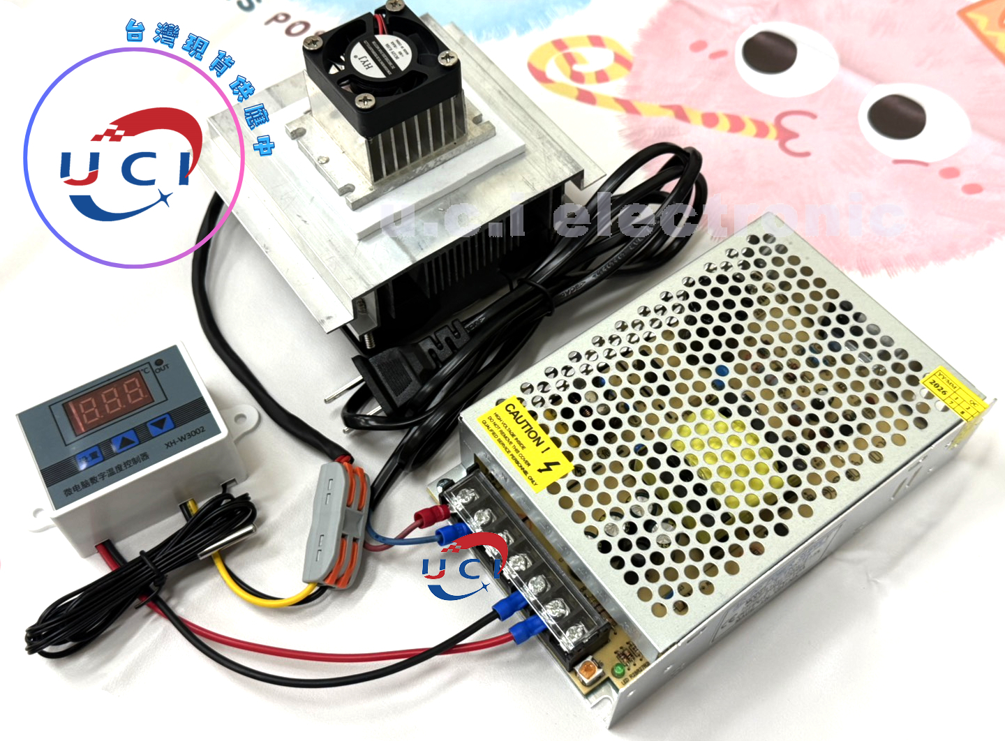 【UCI電子】(Z-3) 半導體製冷器套件 diy鋁板空調器1 2v除濕降溫實驗散熱小冰箱  製冷模組 製冷套裝