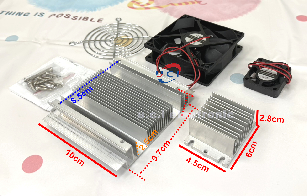 【UCI電子】(Z-3) 半導體製冷器套件 diy鋁板空調器1 2v除濕降溫實驗散熱小冰箱  製冷模組 製冷套裝