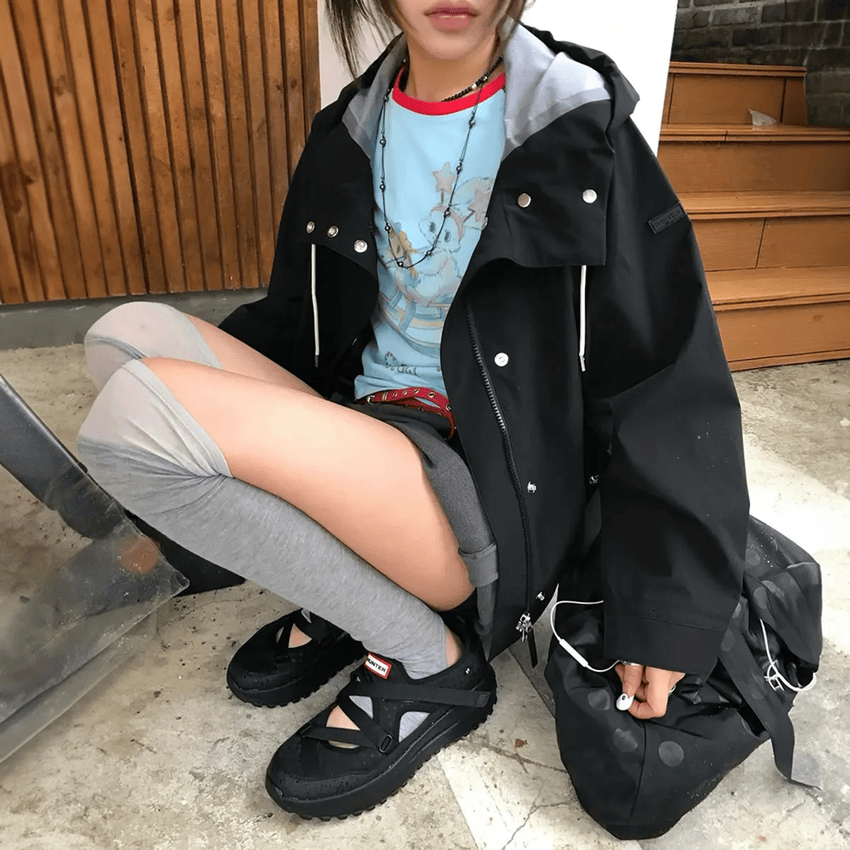 \7折限定連線價+入code再-$50~!!!/ Hunter｜WOMENS TRAVEL FLOW MARY JANE TRAINER HEW3123FFZ 關鍵字：H141