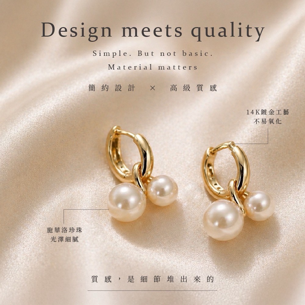 (預購商品) 加拿大小眾品牌 Cherry Pearl Hoops 珍珠櫻桃耳環