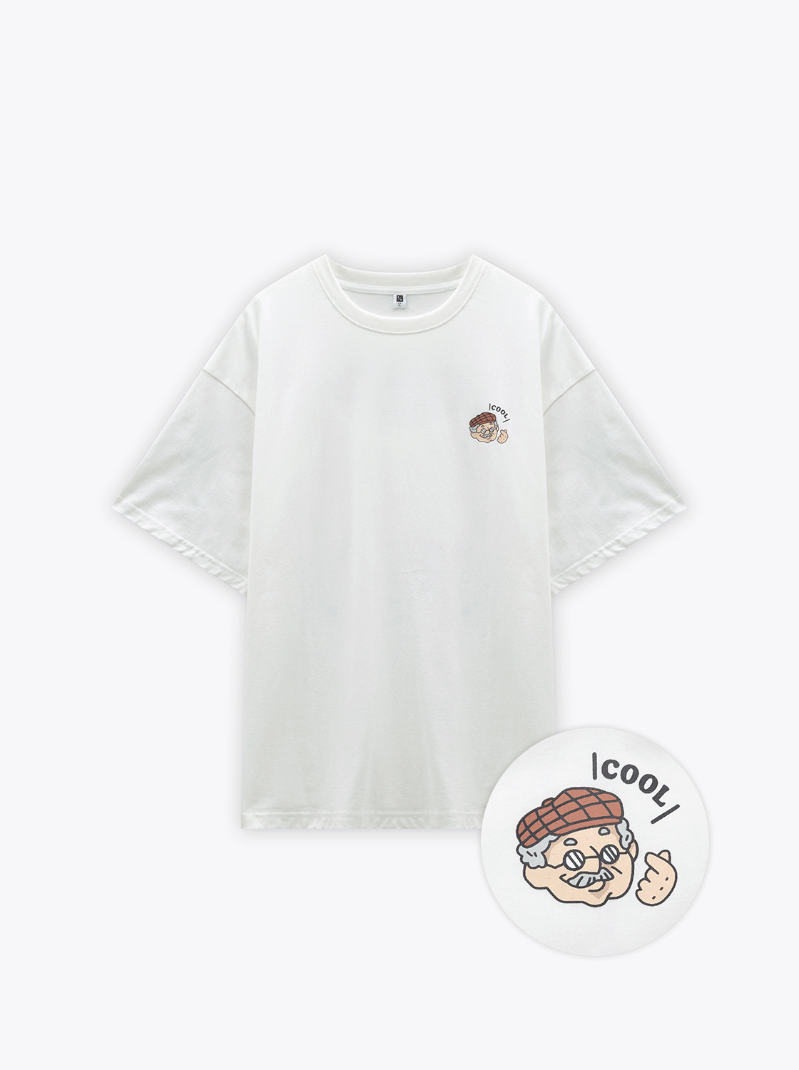 【3件999】【期間限定】趣味人物印花TEE