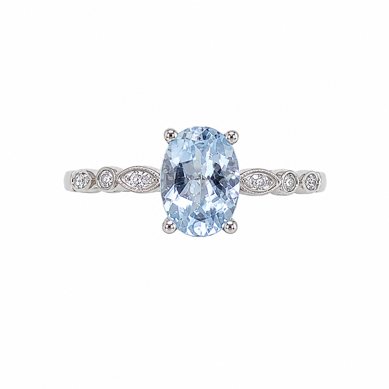Misty Ocean Blue | Sky Blue Topaz Ring