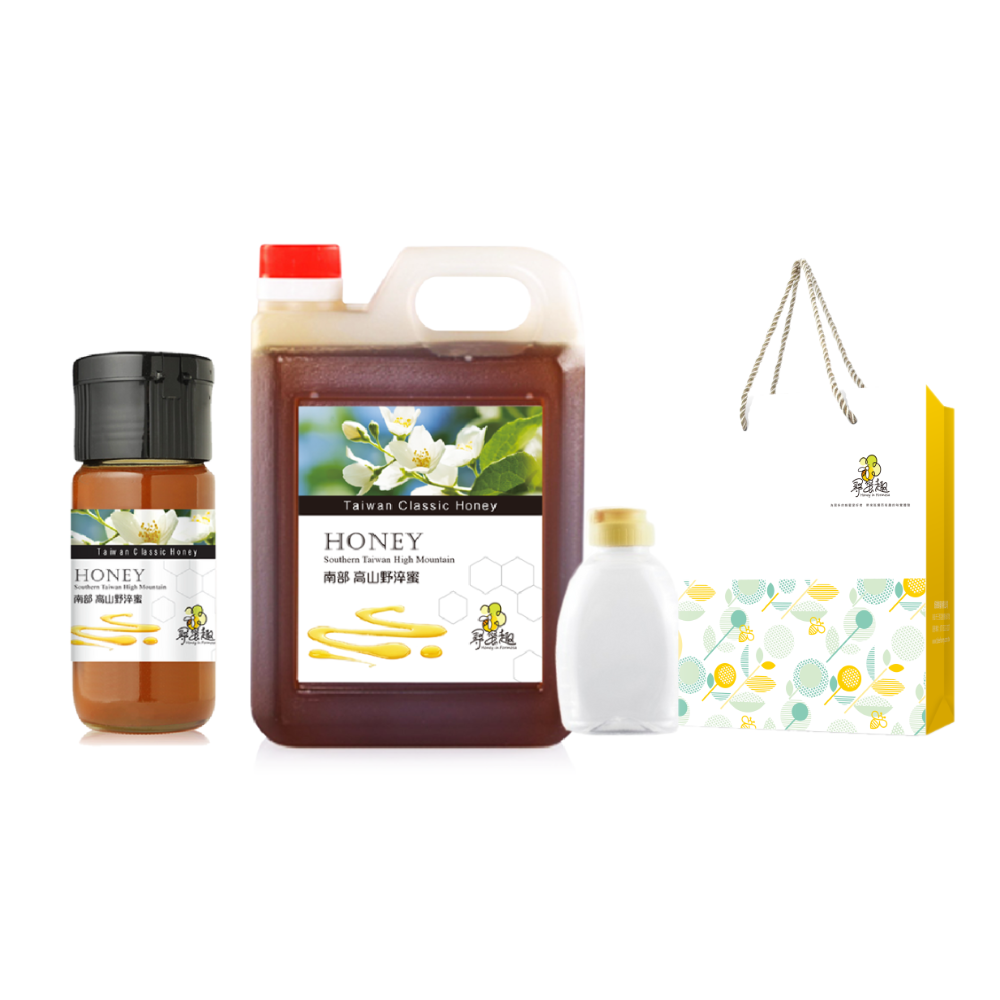 ★得獎蜜-台灣野淬蜂蜜分享組★3kg+700g+分裝瓶