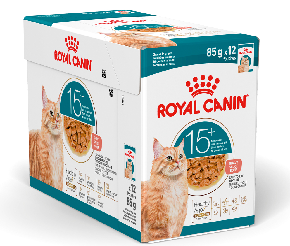 Royal Canin Ageing 15+ Cat (Gravy) 老齡貓15+ 營養主食濕糧（肉汁）85g (1盒12包)