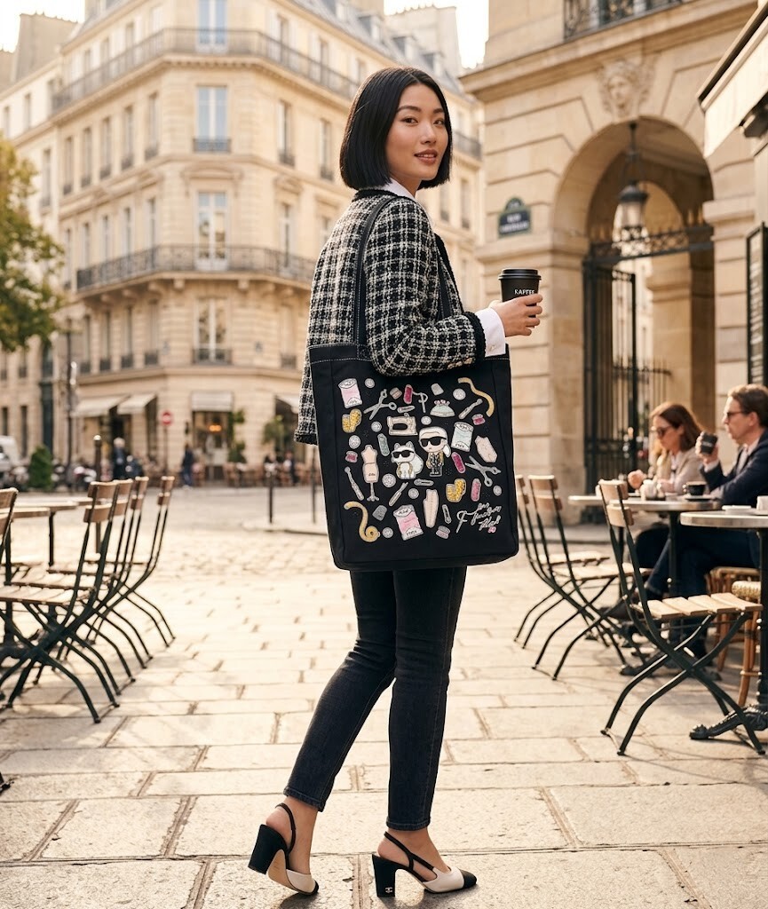 【預購】Karl Lagerfeld Paris  KL050801 帆布手提包