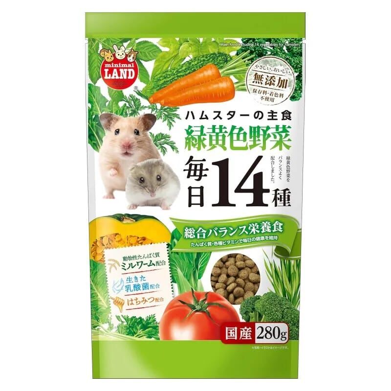 Marukan 14種野菜倉鼠糧 280g