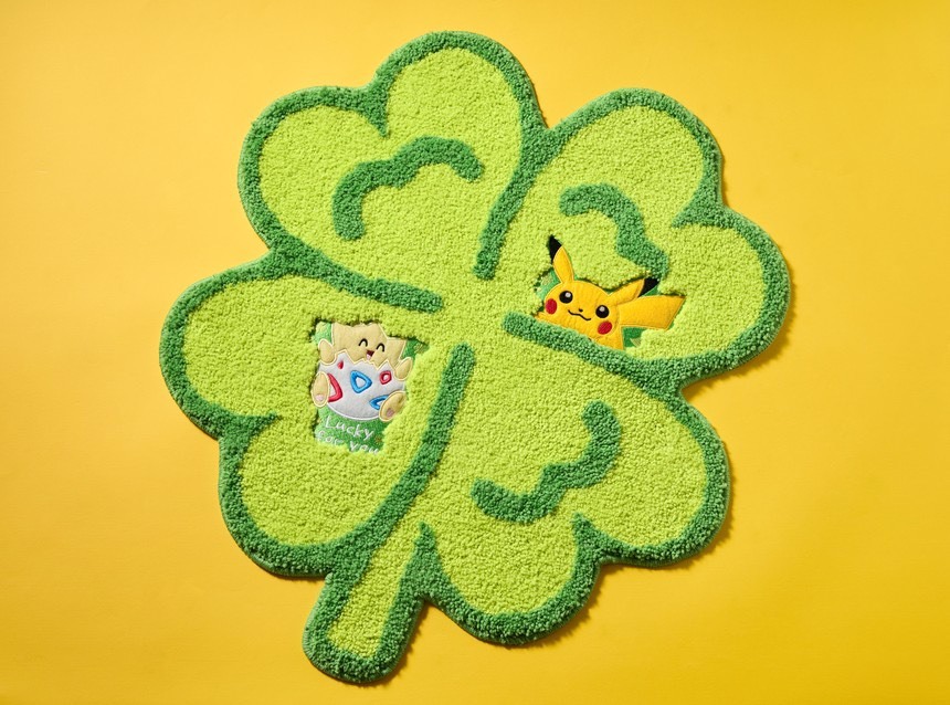 【OWN】Pokémon 寶可夢 韓國限定 Lucky 四葉 幸運草 地墊 皮卡丘 波克比