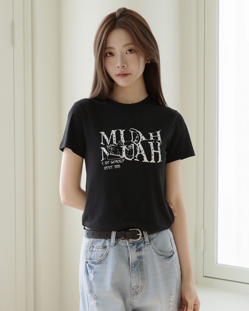 #預購 🇰🇷26春夏新款 MUAHMUAH  愛心印花短版短袖上衣 MUT26030