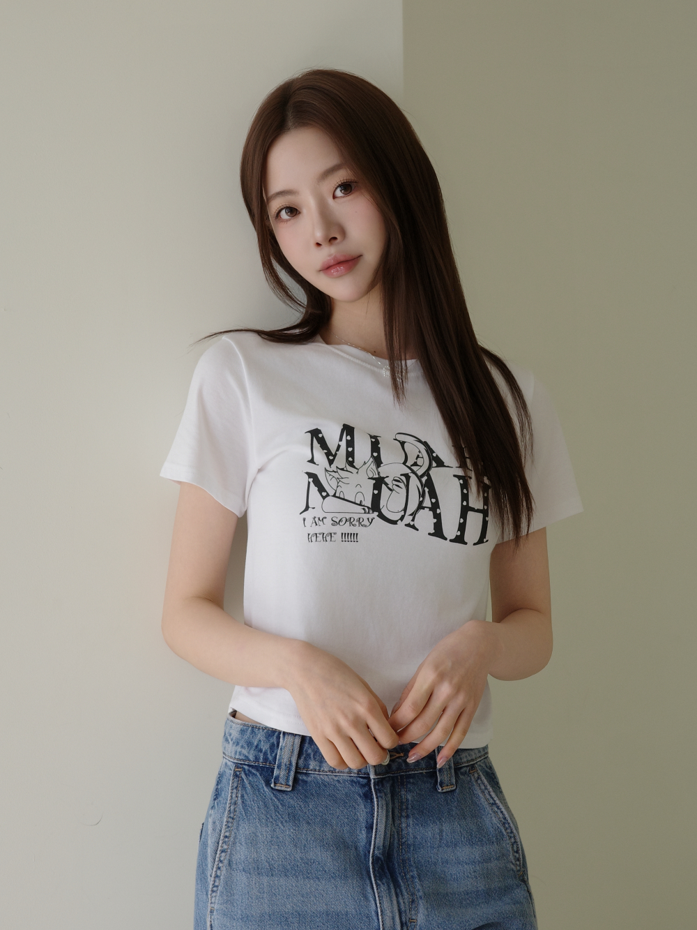 #預購 🇰🇷26春夏新款 MUAHMUAH  愛心印花短版短袖上衣 MUT26030