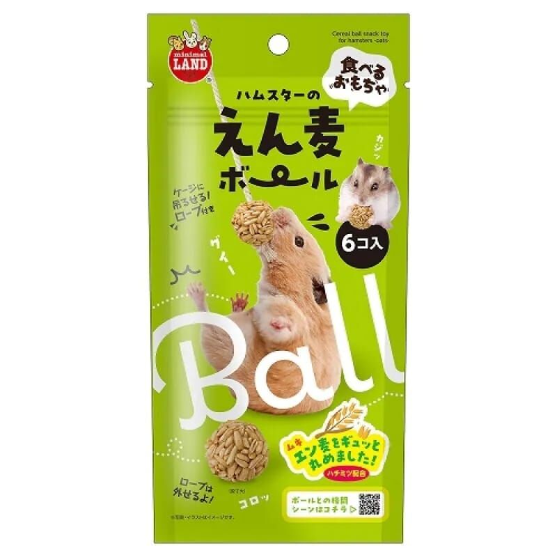 Marukan 倉鼠咬咬燕麥球 - 6個