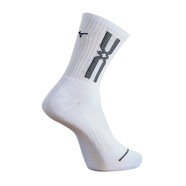 MIZUNO 運動襪 (白-黑)